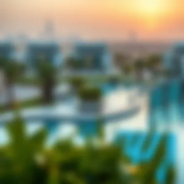 Integration of One at Palm with Its Surroundings Surrounding landscape integration with One at Palm