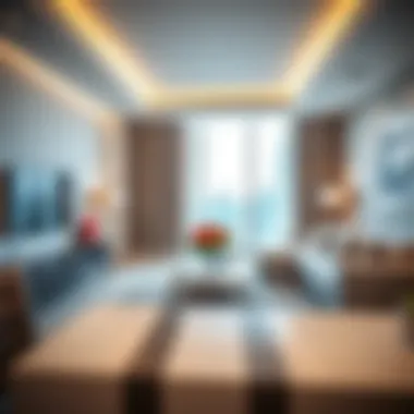 Modern Elegance in Studio Furnished Living Luxurious studio furnished apartment showcasing modern interior design