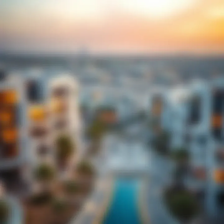 Panoramic view of Jebel Ali residential area showcasing modern architecture