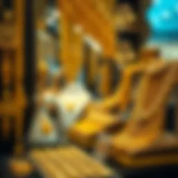 Elegant gold jewelry displayed in a Dubai market