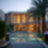 Stunning villa architecture in a Dubai community