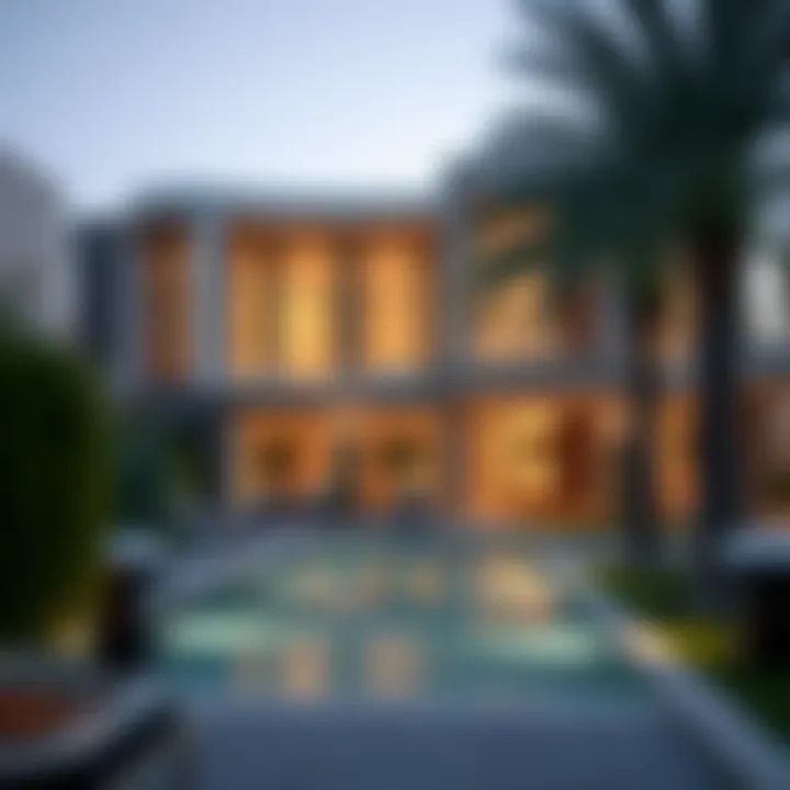 Stunning villa architecture in a Dubai community