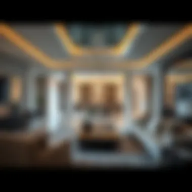 Luxurious interior of a villa in Dubai